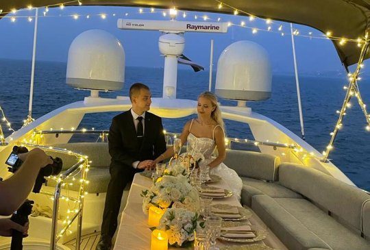 yacht engagement party