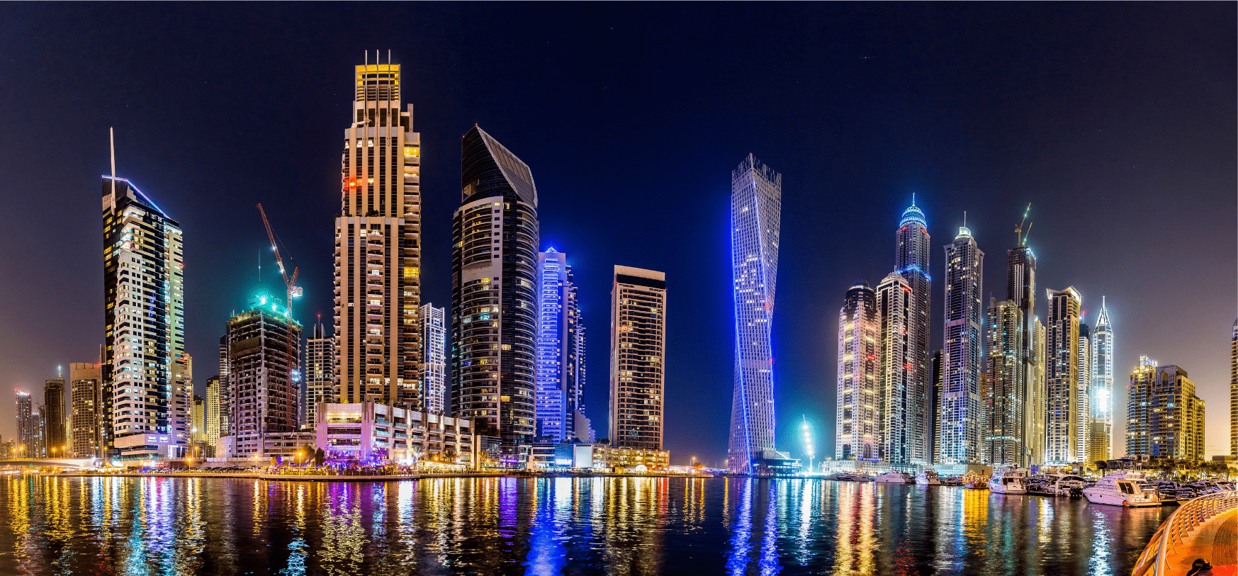 Night View Of Dubai